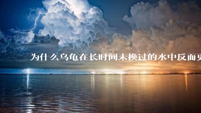 为什么乌龟在长时间未换过的水中反而更活跃？